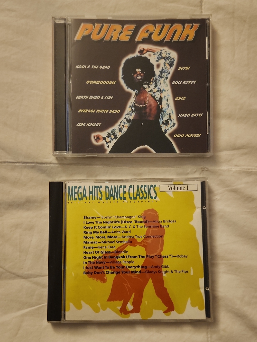 Pure Funk & Mega Hits Dance Classics CD Lot - Black, Yellow